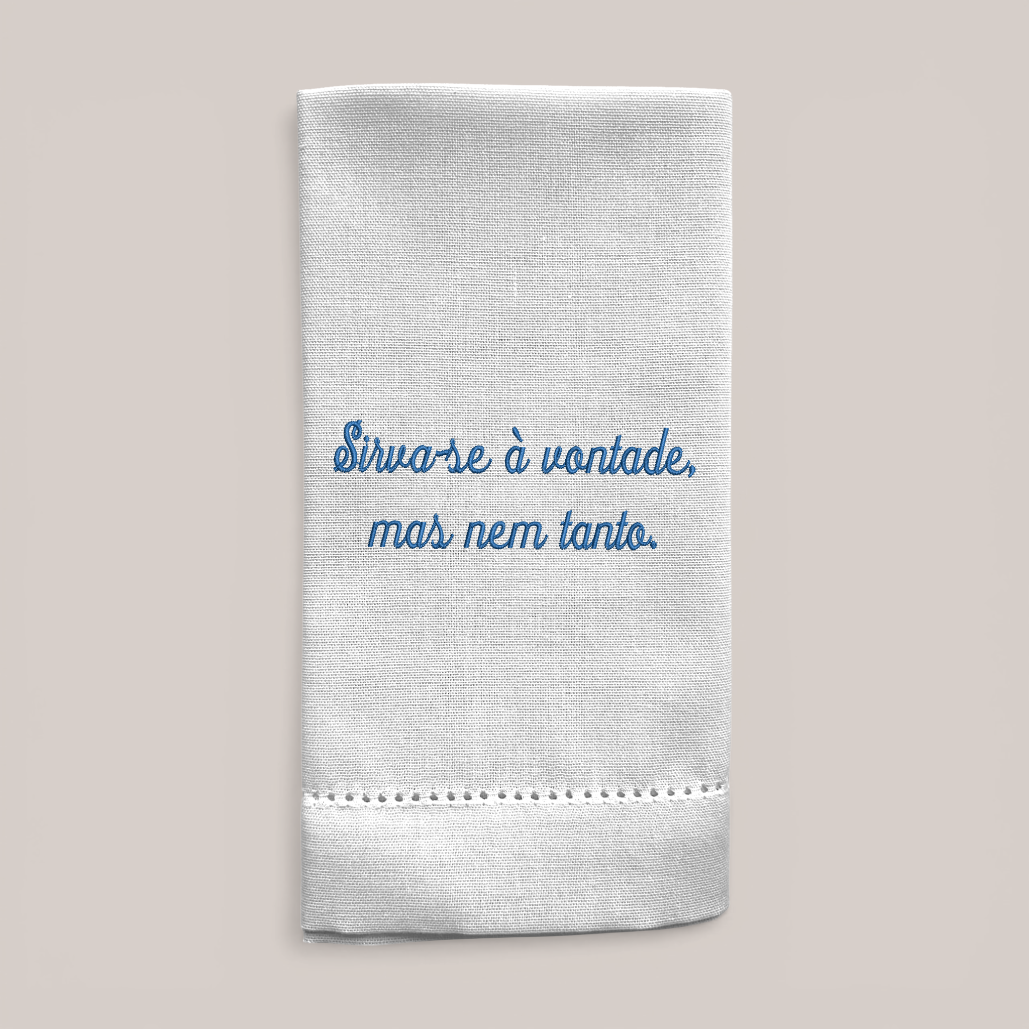 Guardanapo Bordado Sirva-se