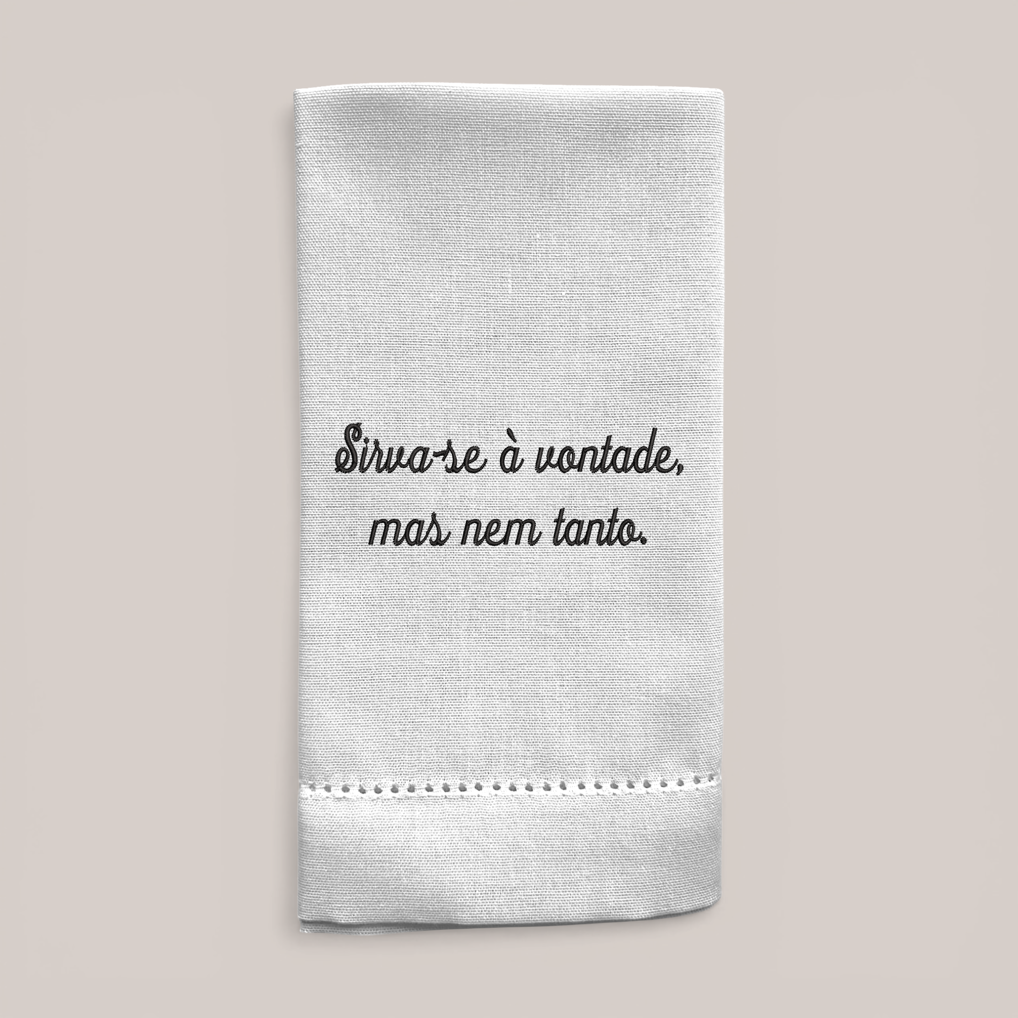 Guardanapo Bordado Sirva-se