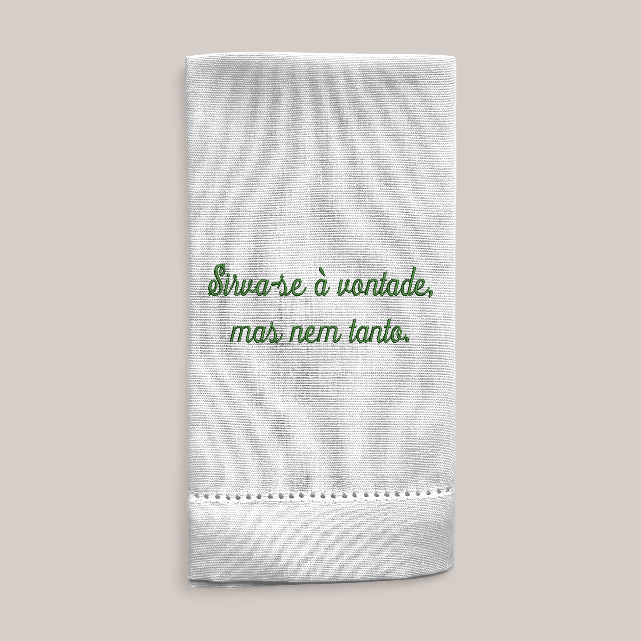 Guardanapo Bordado Sirva-se