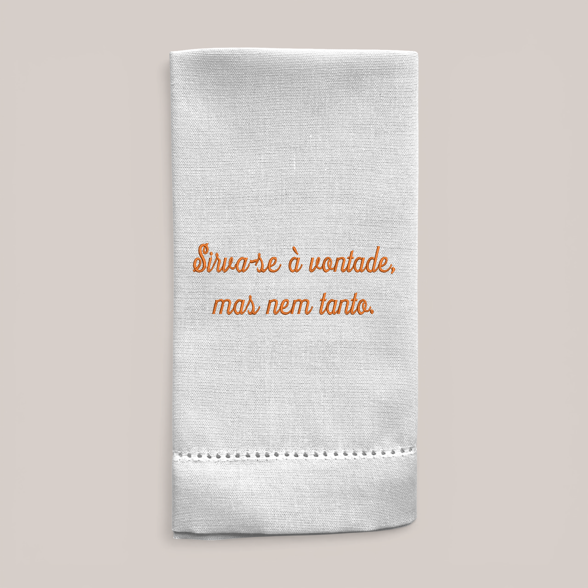 Guardanapo Bordado Sirva-se