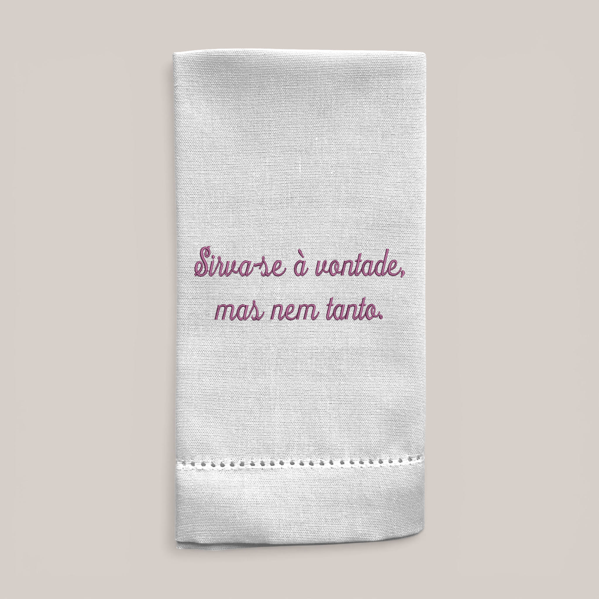 Guardanapo Bordado Sirva-se