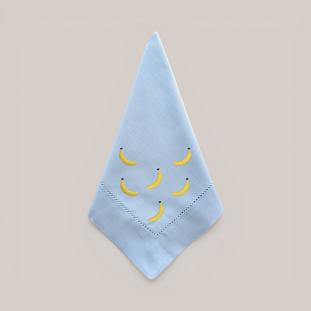 Guardanapo Bordado Banana