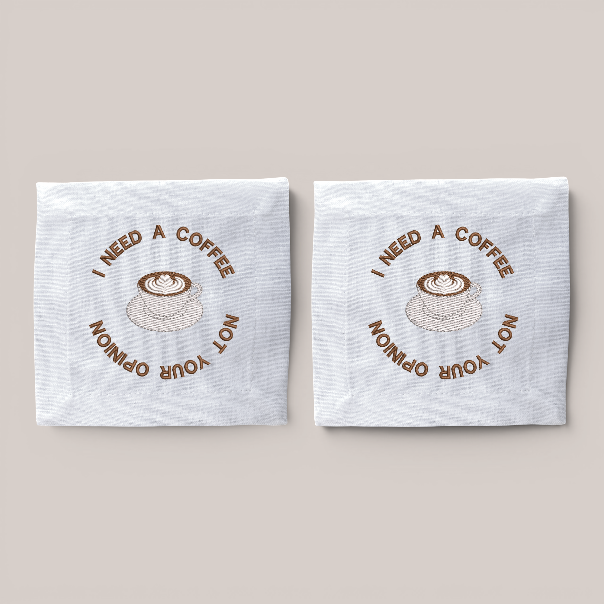 Guardanapo Coquetel I need a coffee