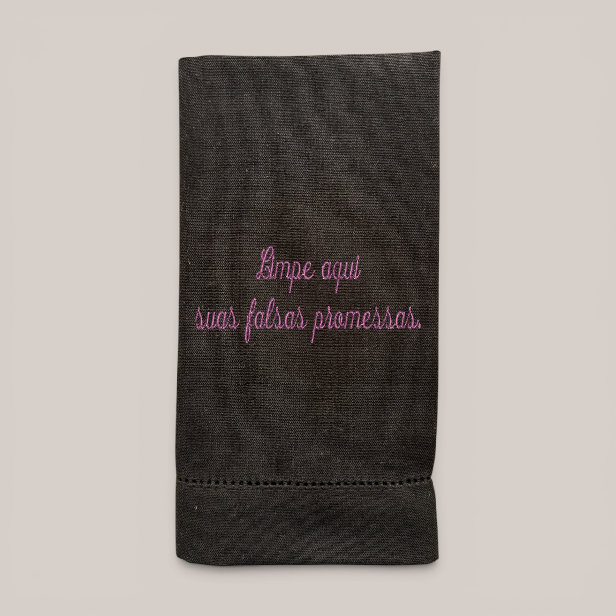 Guardanapo Bordado Falsas Promessas
