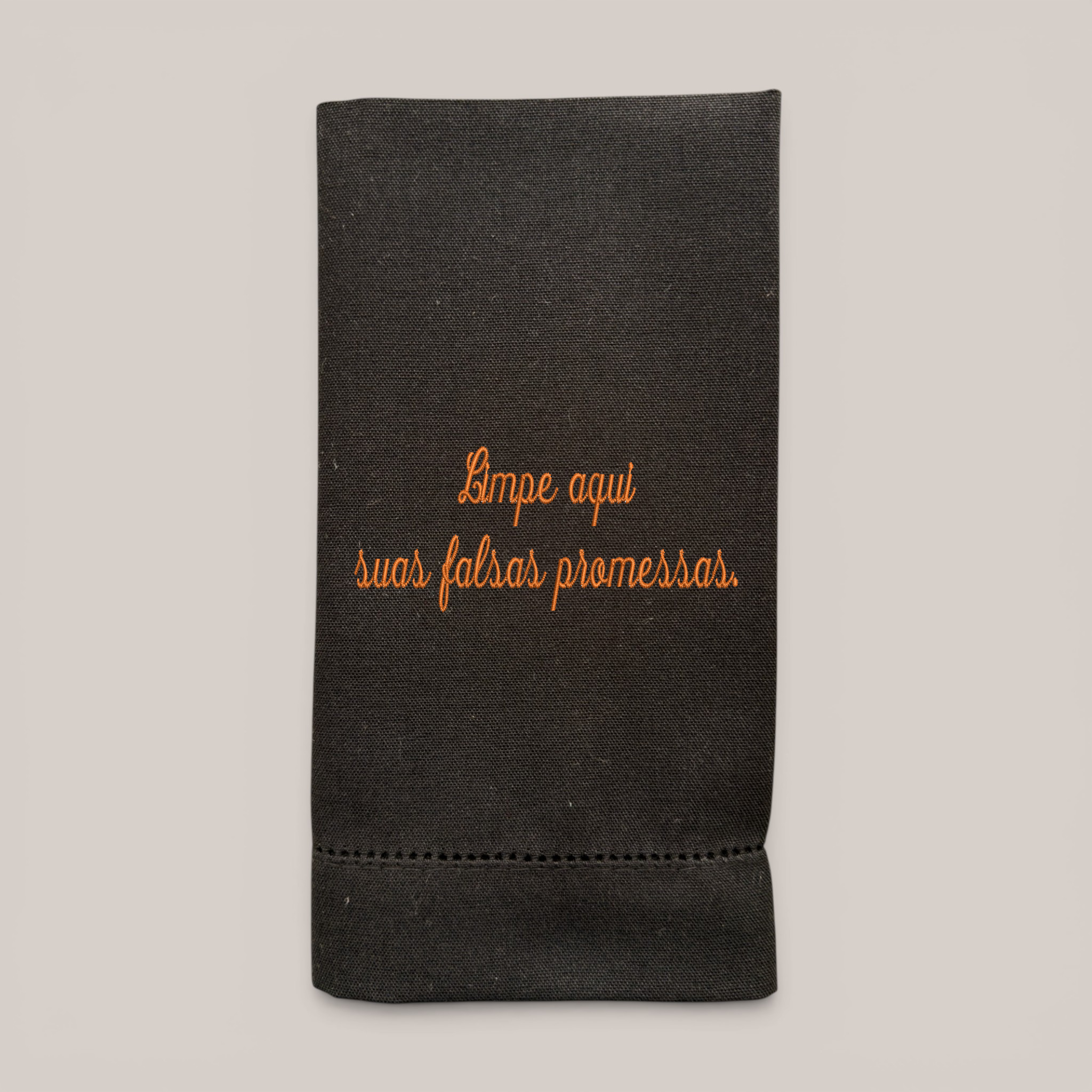 Guardanapo Bordado Falsas Promessas