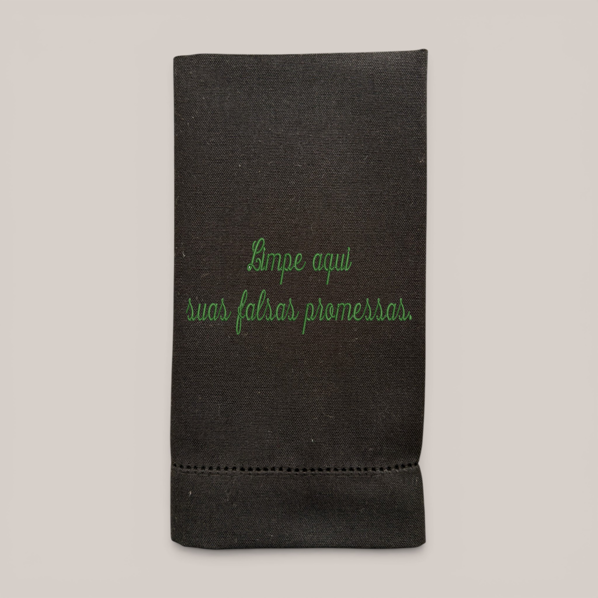 Guardanapo Bordado Falsas Promessas