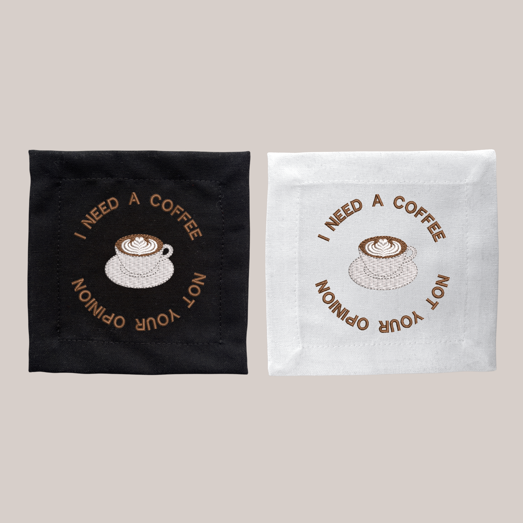 Guardanapo Coquetel I need a coffee