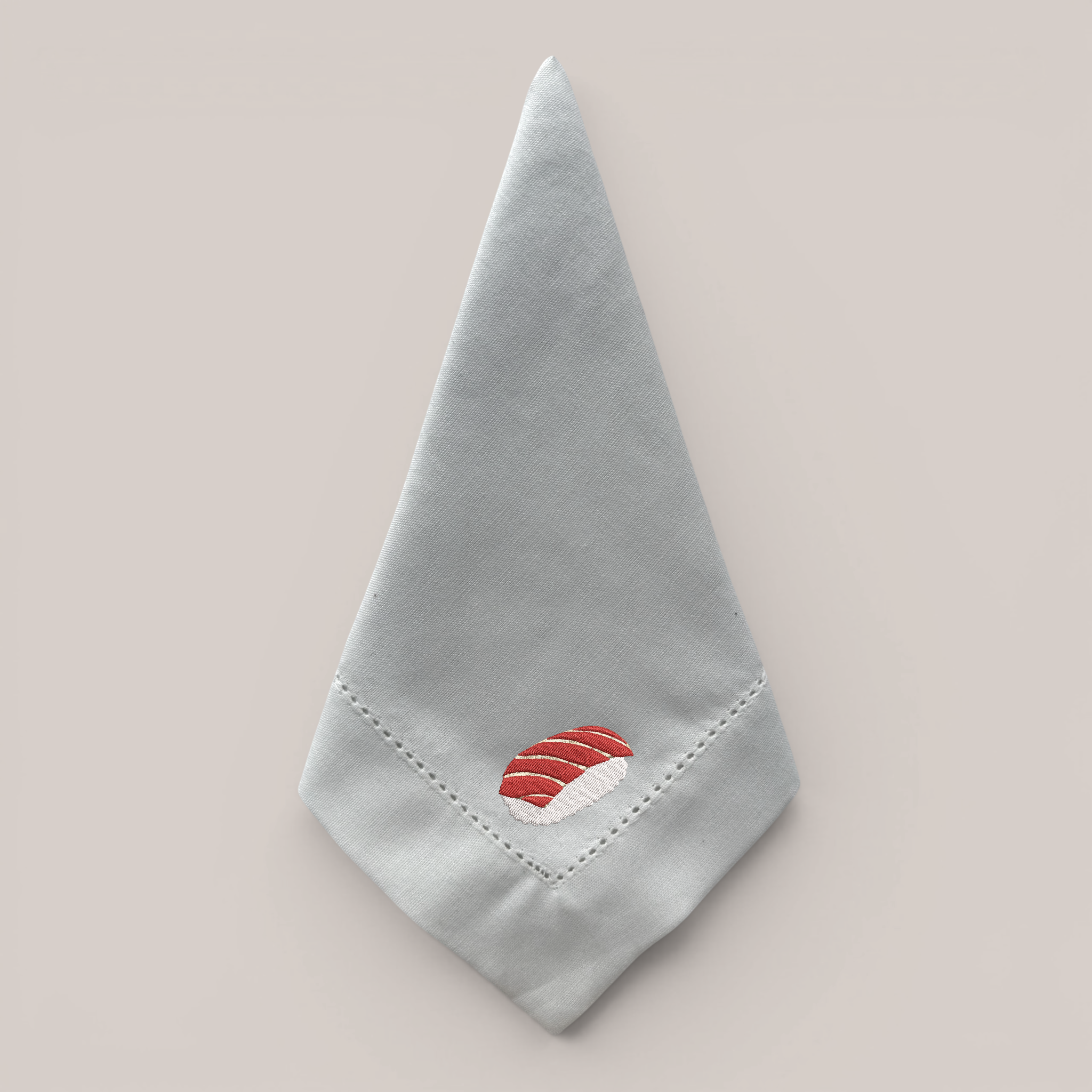 Guardanapo Bordado Sushi Atum