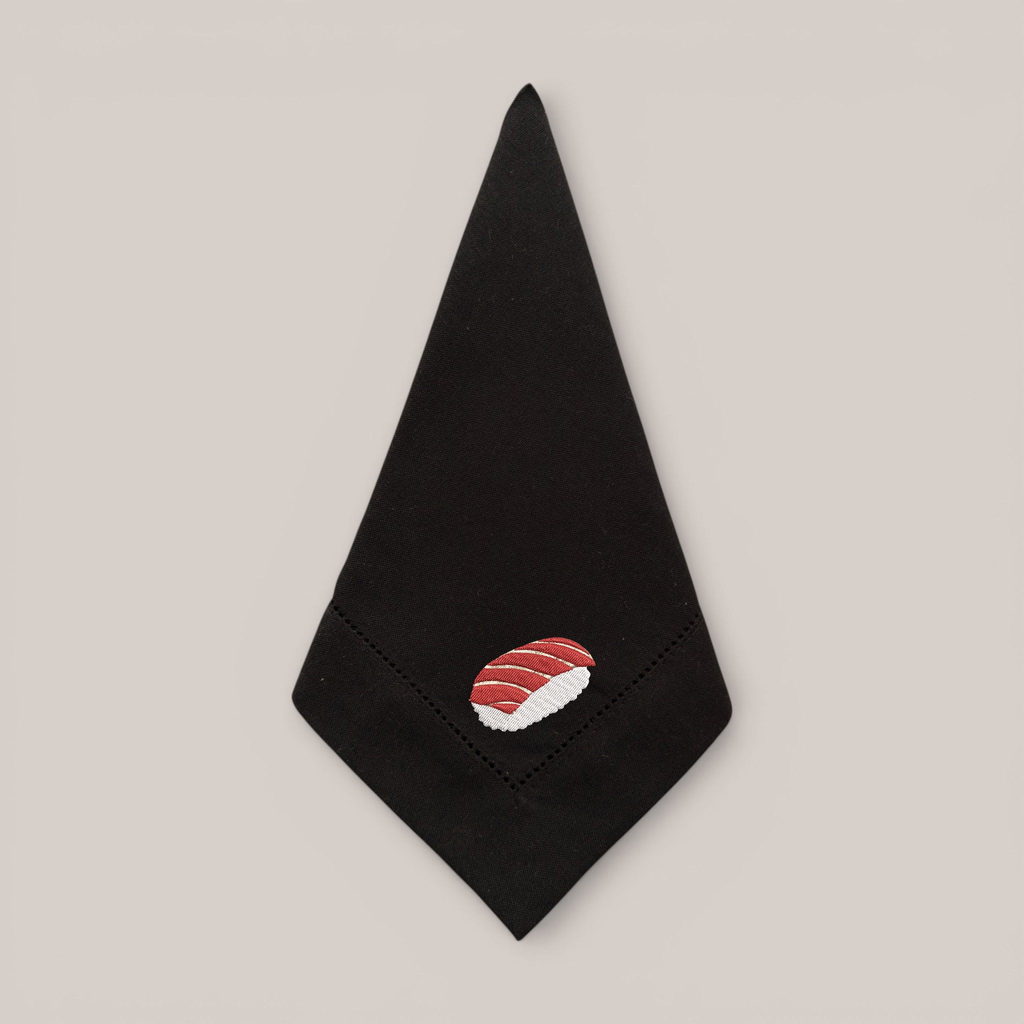 Guardanapo Bordado Sushi Atum