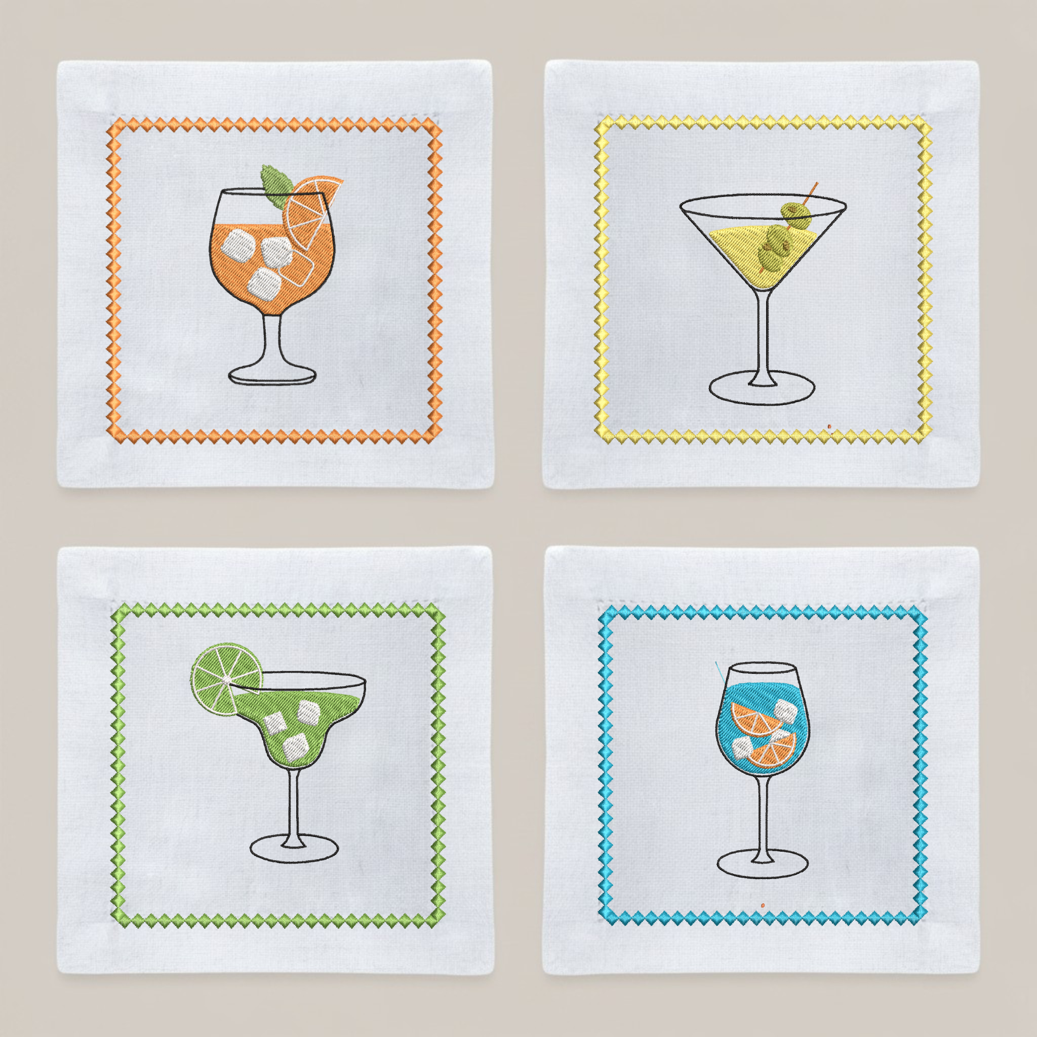 Guardanapo Coquetel Drinks